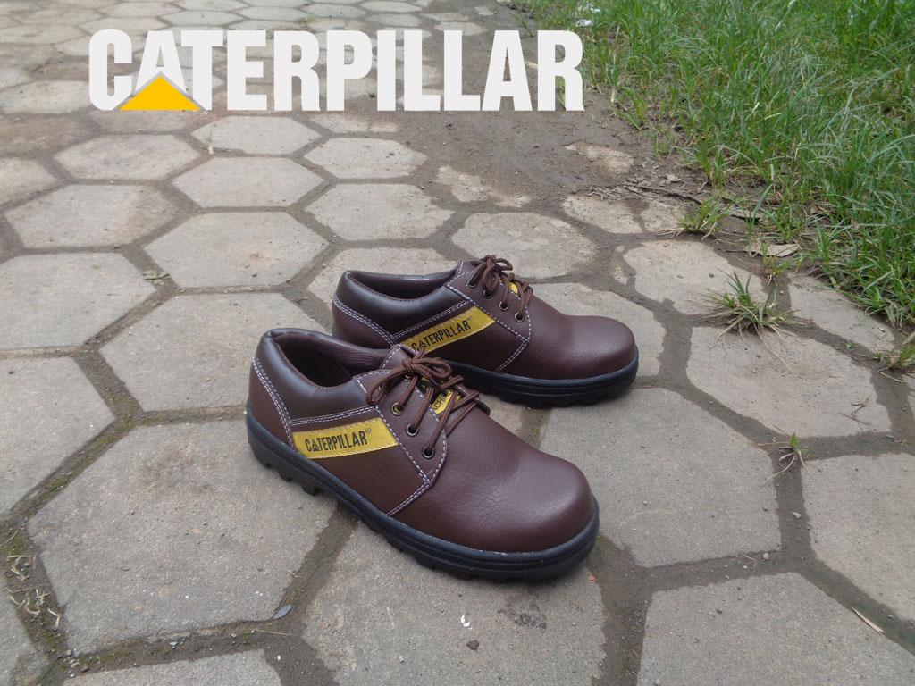 Grosir Sepatu Pria Caterpillar Pendek Kalio Warna Coklat Tua Licin C01 Gudang Fashion