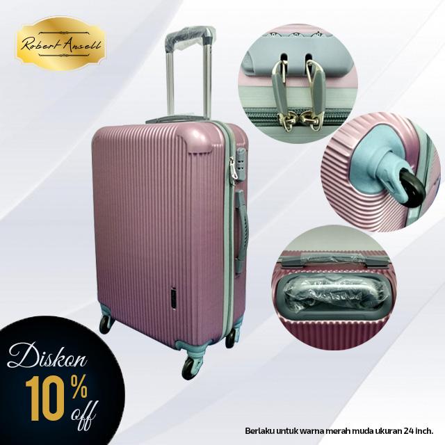 Koper Travel Murah roda 4 Robert Ansell ABS Hardcase 24\