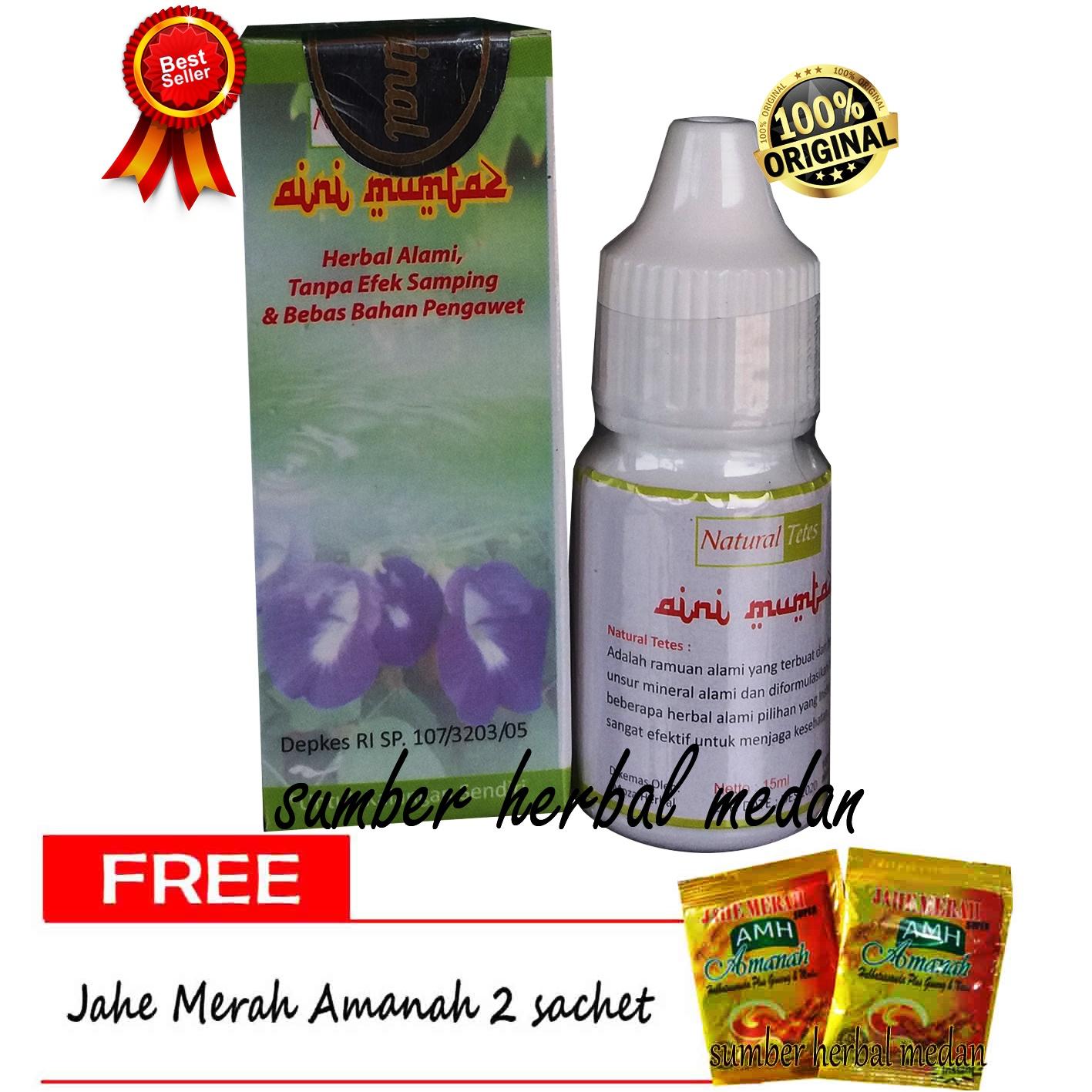 Herba Aini Mumtaz(tidak perih)_Madu Tetes Herbal Alami Tanpa Efek Samping Bebas Bahan Pengawet