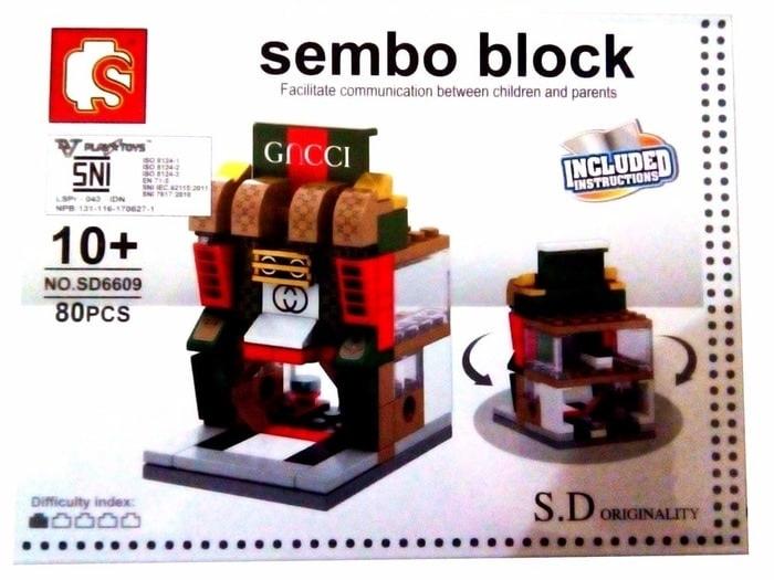 BEST SELLER!!! LEGO MERK SEMBO BLOCK MINI MODEL GUCCI 80 PCS - ADyPbM