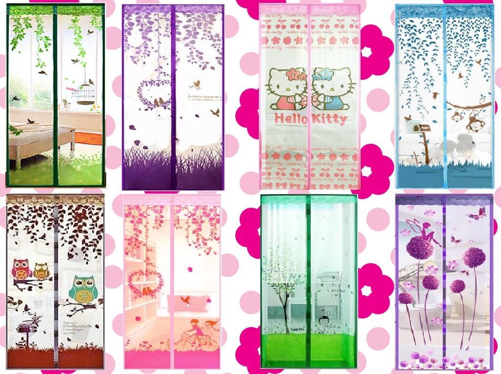 HOKKY Magic Mesh Tirai Magnet Anti Nyamuk - Tirai Pintu Magnet - Random Motif / Color