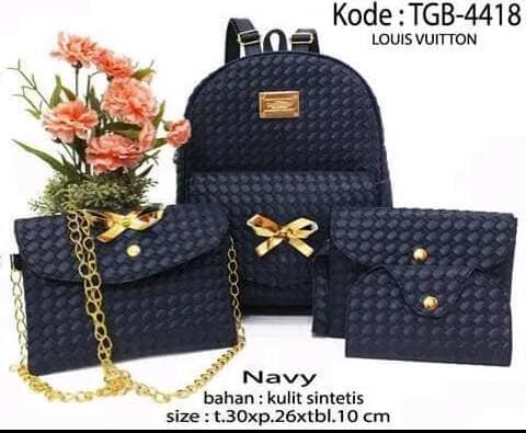 Tas Ransel Wanita Paketan 4in1 Louis vuitton tgb 4418