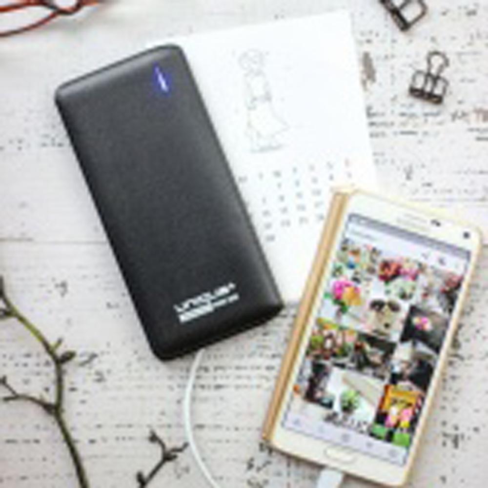 Unique Ultra Slim Power Bank with Micro Cable + USB Port Powerbank Real Capacity 11000mAh For Smartphone Iphone Samsung Xiaomi Oppo Vivo Huawei Phone