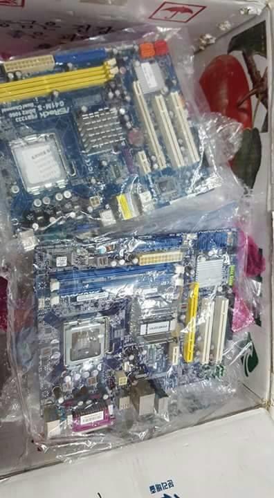 motherboard plus prosesor core2 duo 775