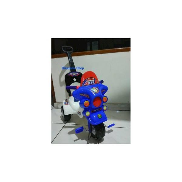 HOT PROMO Sepeda Roda Tiga 3 Anak Police Musik KHUSUS GOSEND Bandungmainan Edukasi / Hadiah Ulang Tahun