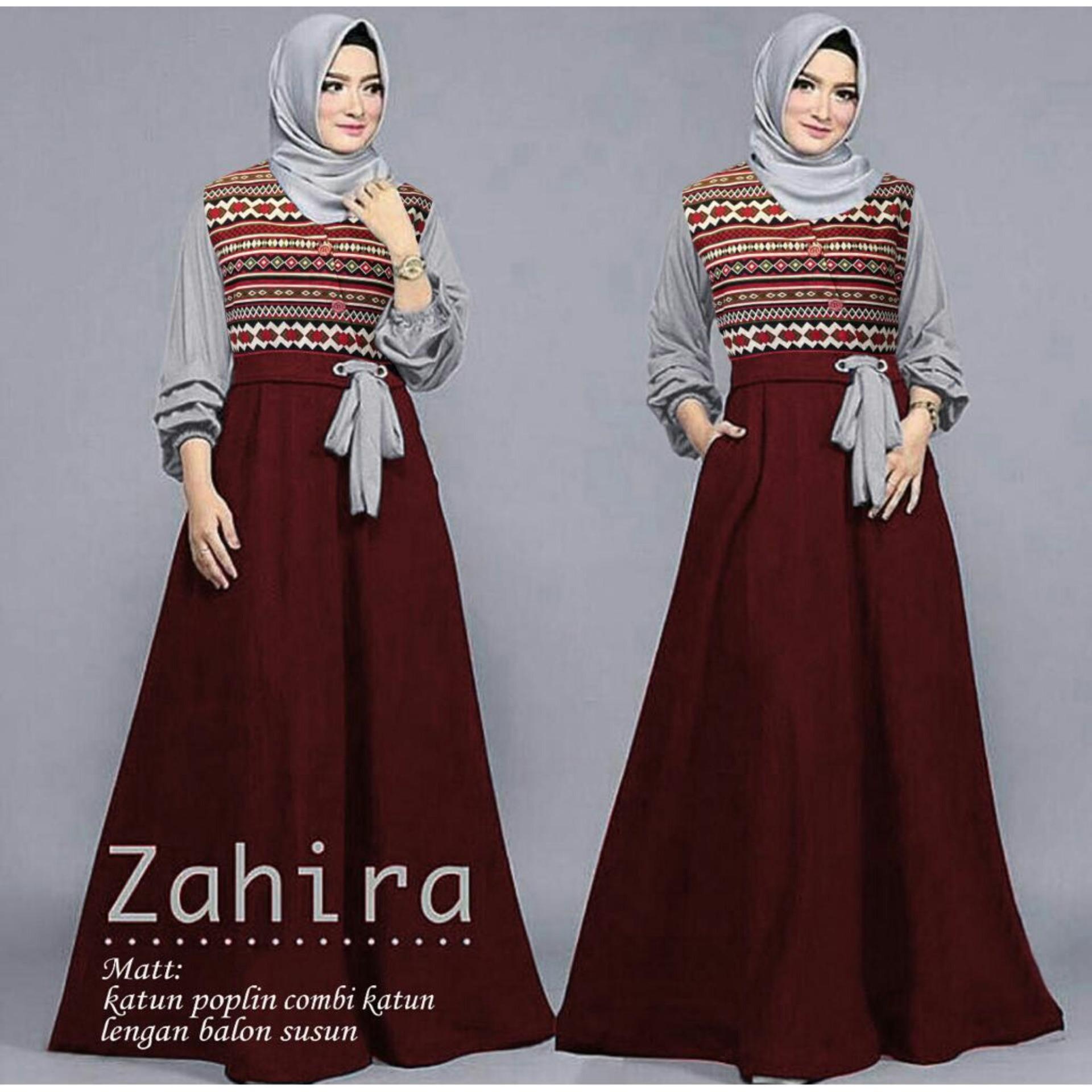 trendshopee Pakaian Muslim Wanita Gamis Maxy Rara Songket