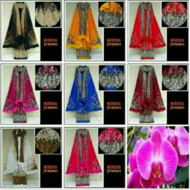 Mukenah bali motif tato india Standar hitam motif gold