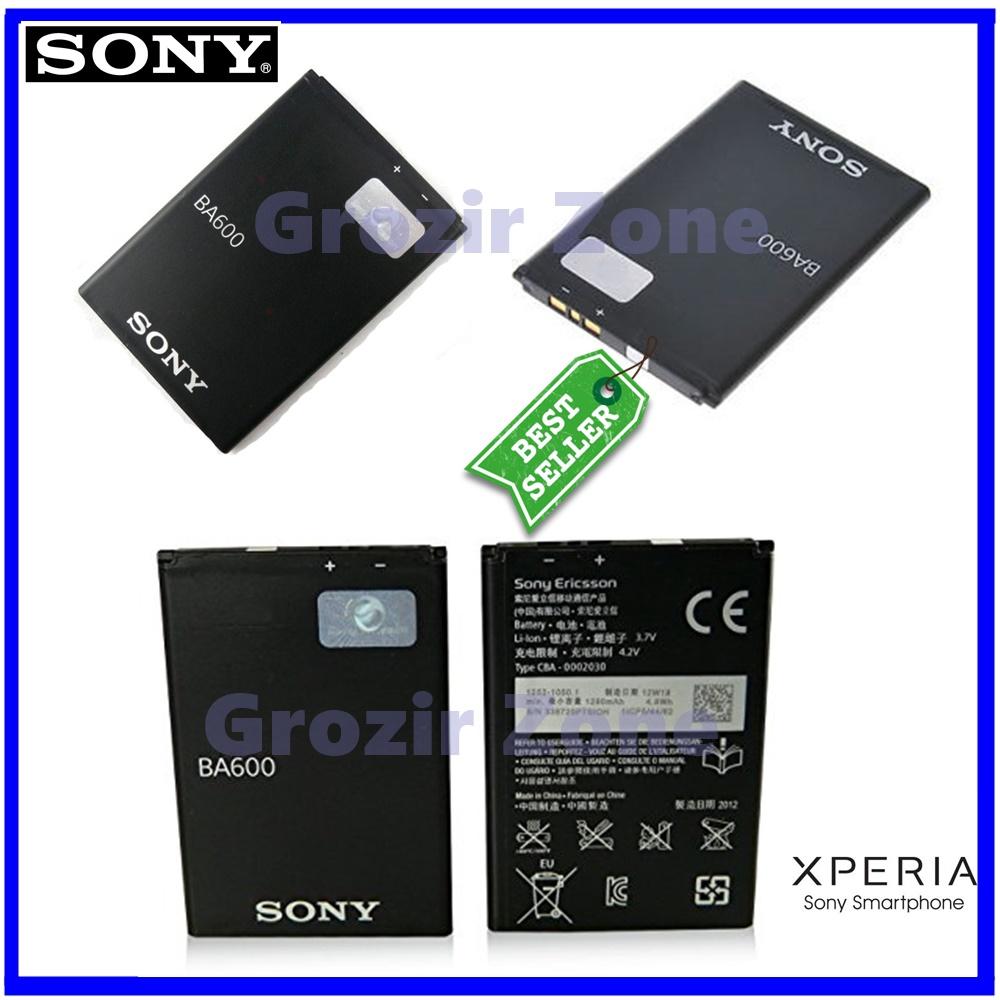 Sony Baterai / Battery Ba600 For Sony Xperia U / ST25i / ST25 Original - Kapasitas 1290mAh ( grozir zone )
