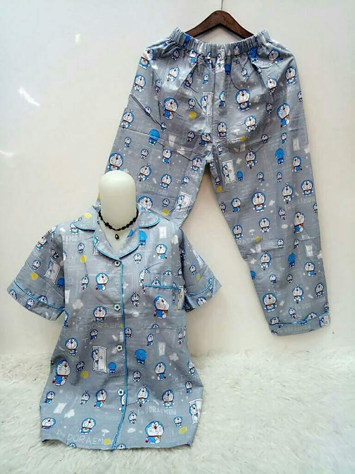 Vylen Shop Piyama CP Vorasmon Abu / Celana Panjang / Baju Tidur Wanita Murah