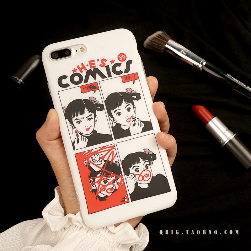 Trendi Casing HP Karakter Hijau Casing Lunak 8 PLUS Gaya Jepang iPhone