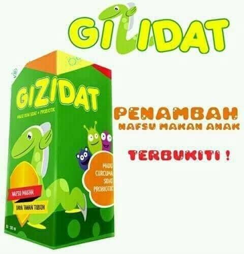 Termurah Madu Anak GIZIDAT Original Madu Ikan Sidat + Probiotik