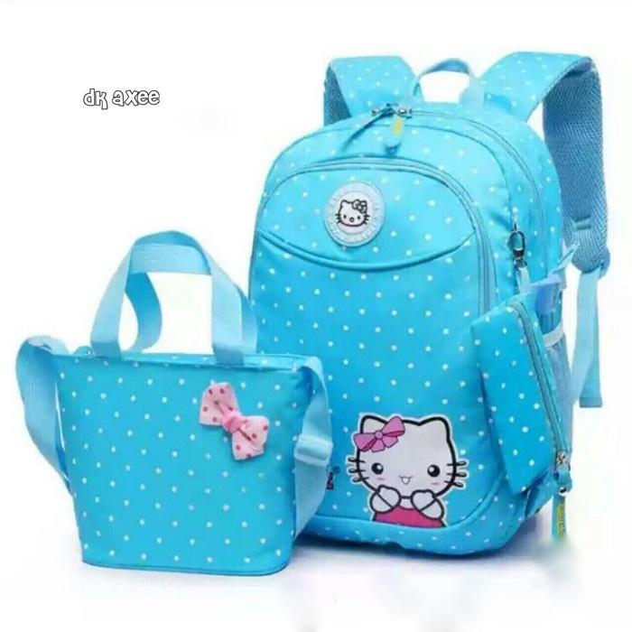 Tas Ransel Hello kitty / anak sekolah 3in1 termurah handmade bandung Tas Ransel Hello kitty / anak sekolah 3in1 termurah handmade bandung