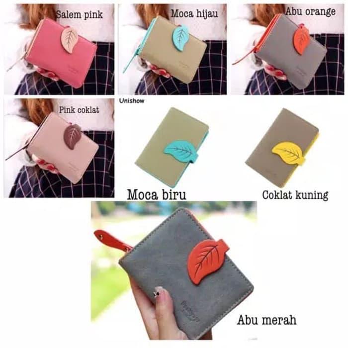 Dompet Pendek Wanita Daun Polos MB015