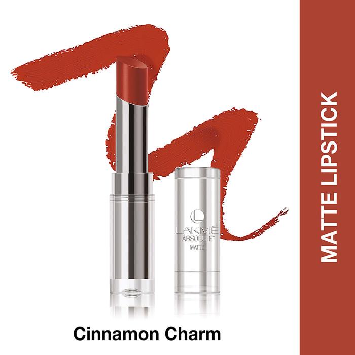Lakme Absolute Reinvent Sculpt New Hi-Definition Matte Lipstick Cinnamon Charm
