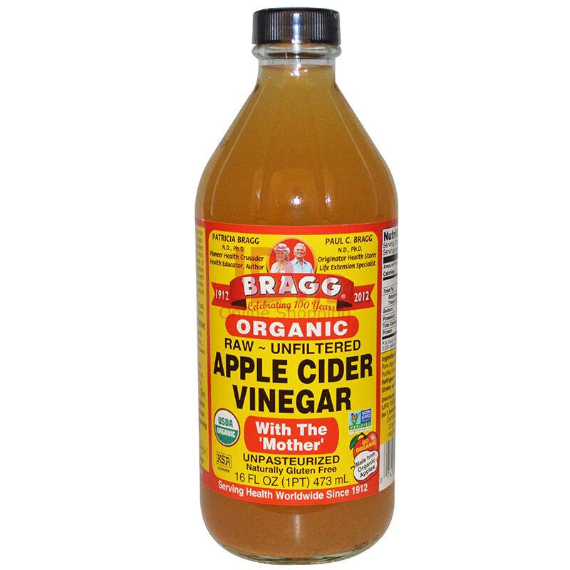 Bragg Apple Cider Vinegar (ACV) 473 ml ORIGINAL PURE Cuka Apel - BATAM (Max 1 botol per order)