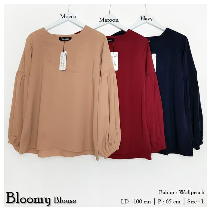  HARGA  PROMO Baju  Atasan Wanita Bloomy Blouse Tunik  Baju  