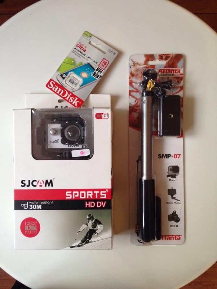 Kamera SJ4000 Wifi + Monopod + mmc 32 GB <> GoPro <> Xiaomi YI SJ CAM Terlaris di Lazada”>
<h2>Kamera SJ4000 Wifi + Monopod + mmc 32 GB <> GoPro <> Xiaomi YI SJ CAM Terlaris di Lazada</h2>
<p>Selamat Datang Di Toko kami.., amera ini adalah Video Kamera yang dapat merekam kegiatan-kegiatan outdoor, traveling, extreme sport, Balap Mobil/motor, offroad, Drift, selfie, dan lain-lain., Kami juga memberikan garansi untuk produk SJ CAM 4000 Wifi ini., Anda dapat mentransfer data dari kamera ke smarphone anda melalui wifi yang terdapat di kamera ini., Kamera ini sangat kecil, ringkas, kuat, dan mengeluarkan output yang menakjubkan, bahkan pixel kameranya sudah menyerupai kamera DSLR., Pilihan Warna : Hitam, Putih, dan Silver., Anda dapat melakukan order melalui Lazada atau langsung datang ke toko kami di :, Nama toko : Stop Looking Store, Ruko Grand Bintaro, Jl. Bintaro Taman Barat blok 3A no 9 Sektor 1, Bintaro Jaya, Jakarta Selatan (deretan Soto Pak Sadi, Sebelum Bengkel Bridgestone dan Kolam renang Bintaro) , Kelengkapan yang di dapat :, 1 x SJ4000 FHD 1080P Sport Camcorder , 1 x Waterproof Case, 1 x Waterproof Case Bracket, 1 x Waterproof Case Clip, 1 x Bike Bracket, 1 x Multifunction Clip, 1 x Camera Clip, 1 x Helmet Seat, 1 x Bandages, 1 x Cleaning Cloth, 1 x Power Adapter, 1 x 3M Stickers, 1 x USB Cable, 1 x Bracket Adapter, 1 x Manual, 1 x Monopod / tongsis, 1 x Memory 32 GB, S&K membeli produk ini WAJIB SETUJU dan MEMBACA sampai tuntas :, • Jika ada request warna / variasi berhubung lazada tidak ada catatan , tulis aja di kolom alamat, • Estimasi pengiriman tergantung kurir, • Hati-Hati dengan barang yg lebih Murah dai ini, • Dilarang mengajukan pengembalian barang, * Membeli berarti setuju dengan syarat dan ketentuan yg kami sebutkan, Happy shopping
</div>
<div class=