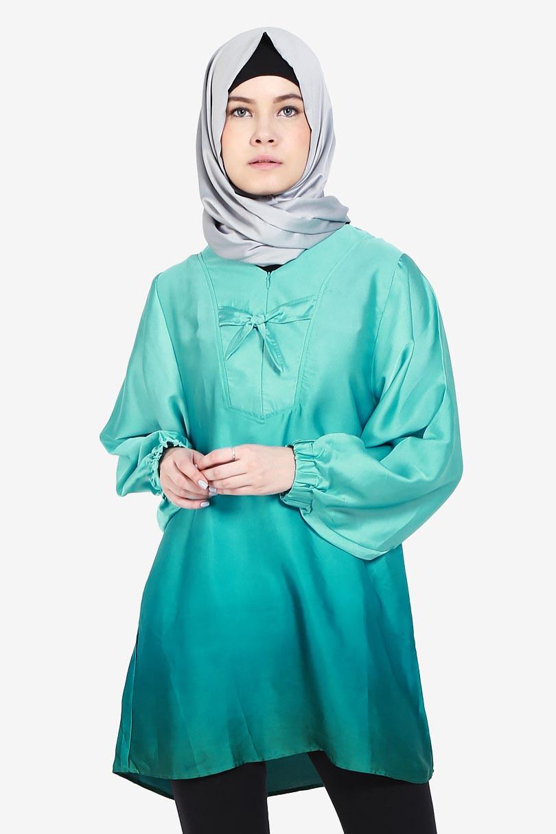 Cardinal Femme Pakaian Blouse dan Kemeja Wanita Dkr2014D.40 Tunik Turkis