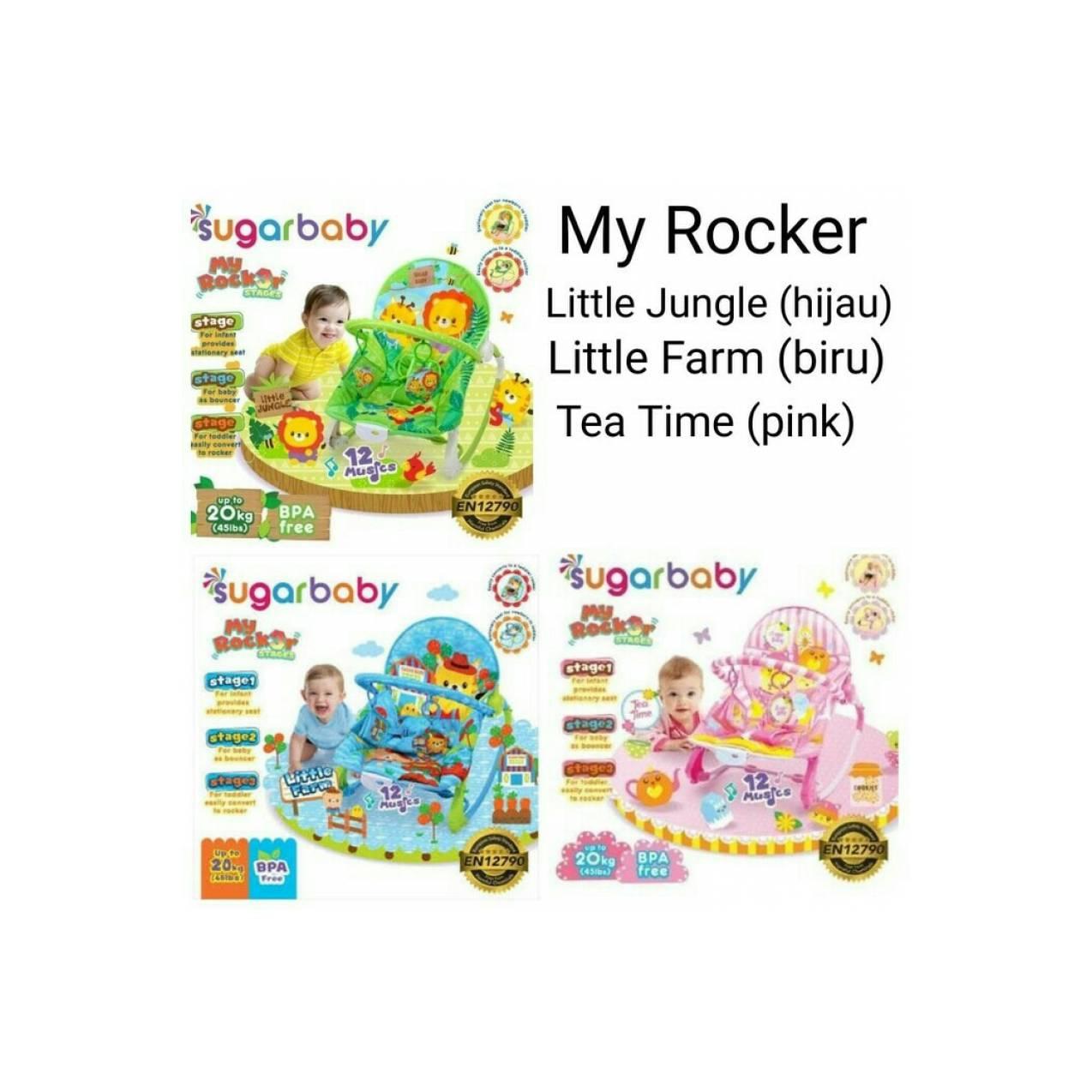 Bouncer Baby My Rocker Sugar Baby | Kursi Santai Bayi Ada Musik