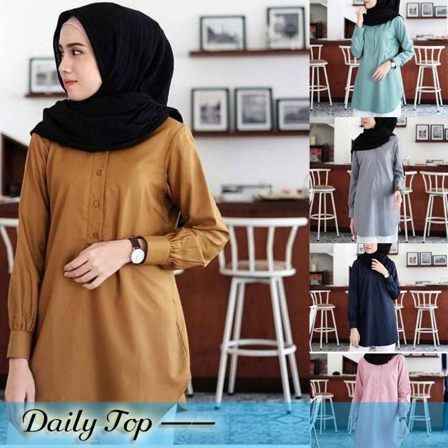 Baju Tunik Busana Muslim Modern Daily Top