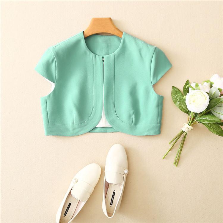Sweater On Rompi Bayi Ekspor Kualitas Kardigan 扎扣 (Cyan)