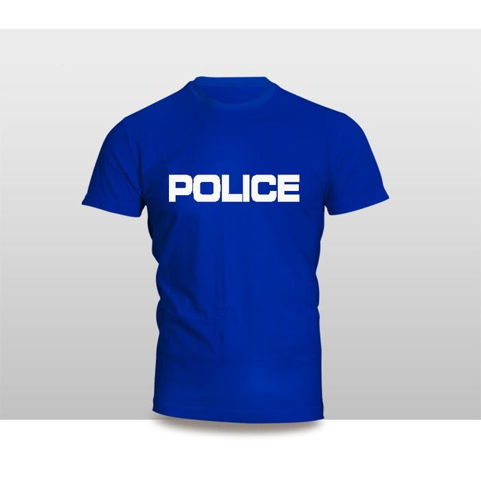 Kaos Baju Pakaian Tulisan POLICE Simple Versi 1 Murah - L8mh1w
