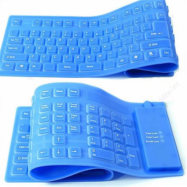 KEYBOARD FLEXIBLE WATERPROOF FLEKSIBEL CABLE USB KABEL ANTI AIR