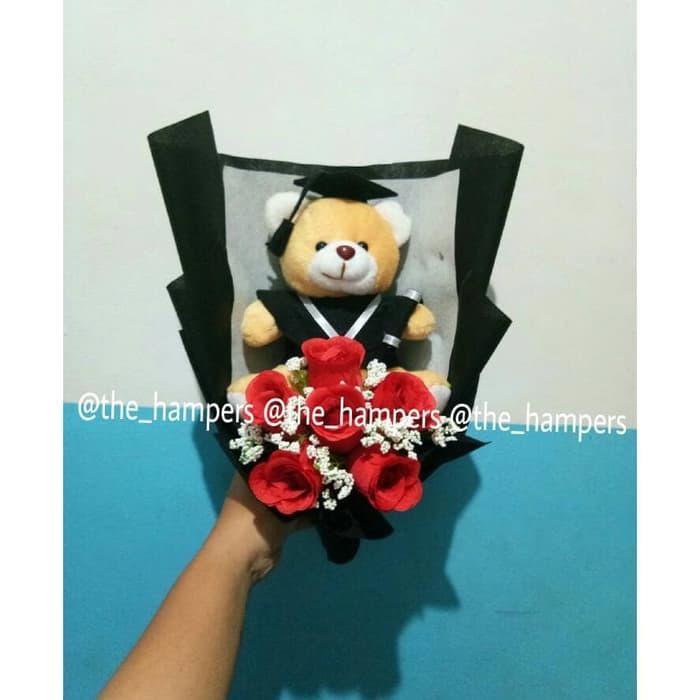 buket boneka , buket bunga , hadiah wisuda , boneka wisuda