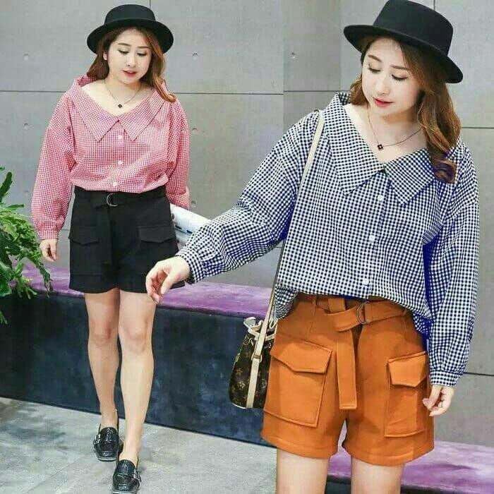 blouse atasan wanita/ baju gaul wanita/ baju kece wanita terbaru/ baju wanita, atasan wanita gefashion