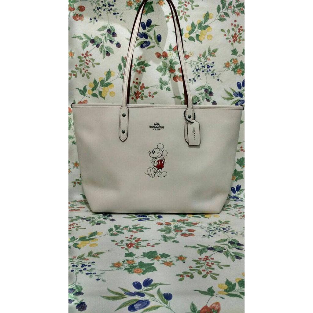 Ready Tas Coach Limited Edition City Zip Mickey Tote Original