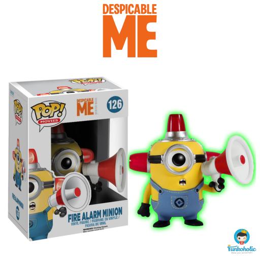 Obral Murah Mainan Figure Funko POP! Movies Despicable Me - Fire Alarm Minion (Glow in the Dark) Harga Grosir