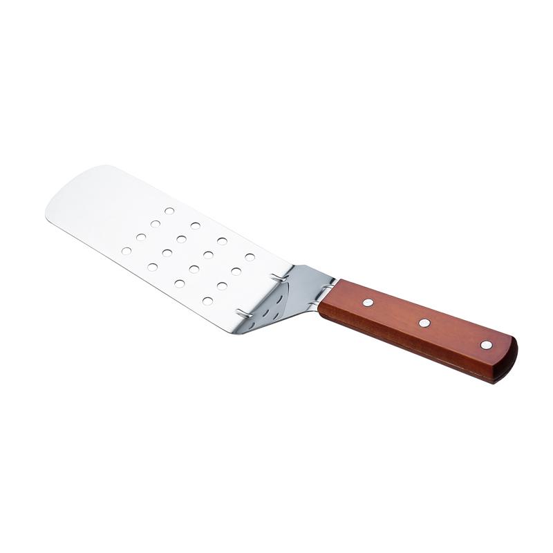 Sutil Panjang Spatula Anti Karat Besi Barbekiu