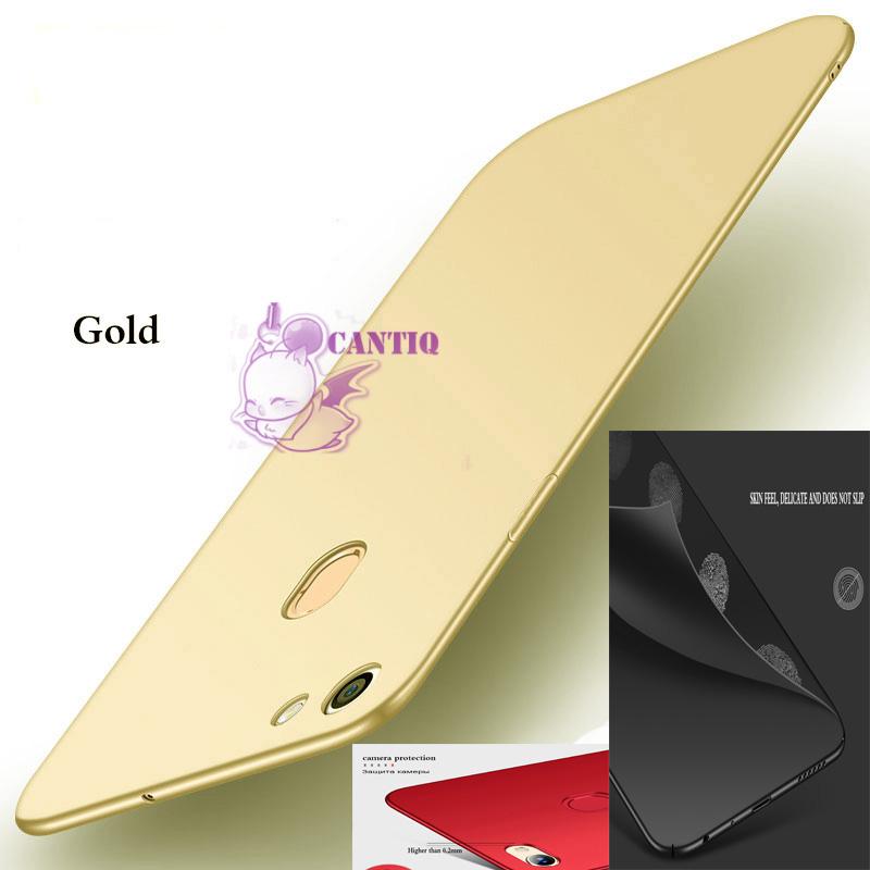 QCF Case Oppo A73 Hard Slim Gold Mate Anti Fingerprint Hybrid Case Baby Skin Oppo A73 / Baby Hardcase Oppo A73 / Baby Skin Oppo A73 / Casing Oppo A73 / Case Oppo A73 - Emas / Gold
