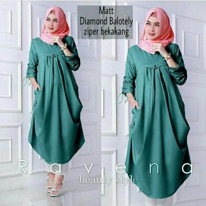 Sale baju tanah abang! atasan wanita blouse tunik ravena 4warna taji