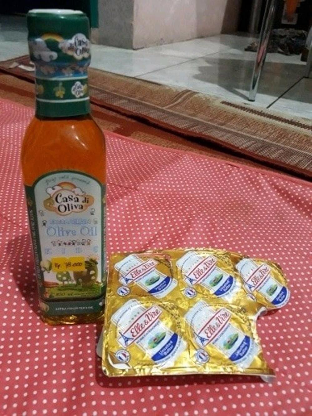 OBRAL paket MPASI minyak evoo casa di olivia dan unsalted butter elle