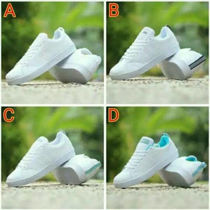 SEPATU PRIA WANITA BISA ADIDAS NEO PUTIH BAWAHAN