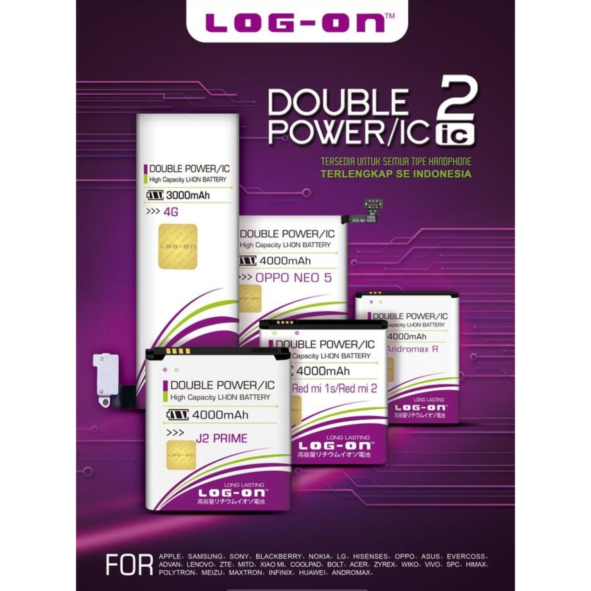 Batre Baterai Double Power IC Log-On I-CHERRY C220 DELUXE