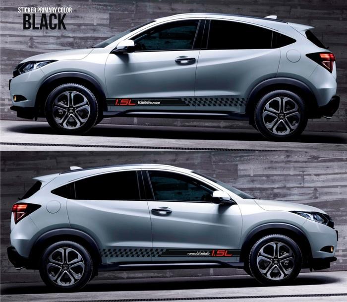 Harga Spesial!! SSL059 HONDA HRV REZEL MUGEN STICKER BODY SAMPING JDM SOHC I-VTEC - ready stock