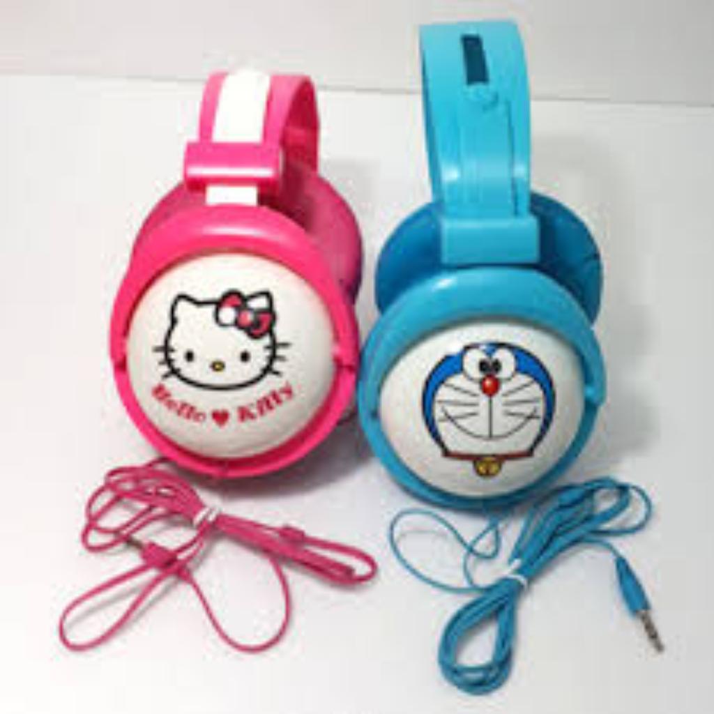 Headphones/headset Bando Karakter Animasi Hello kitty/Doraemon_2793