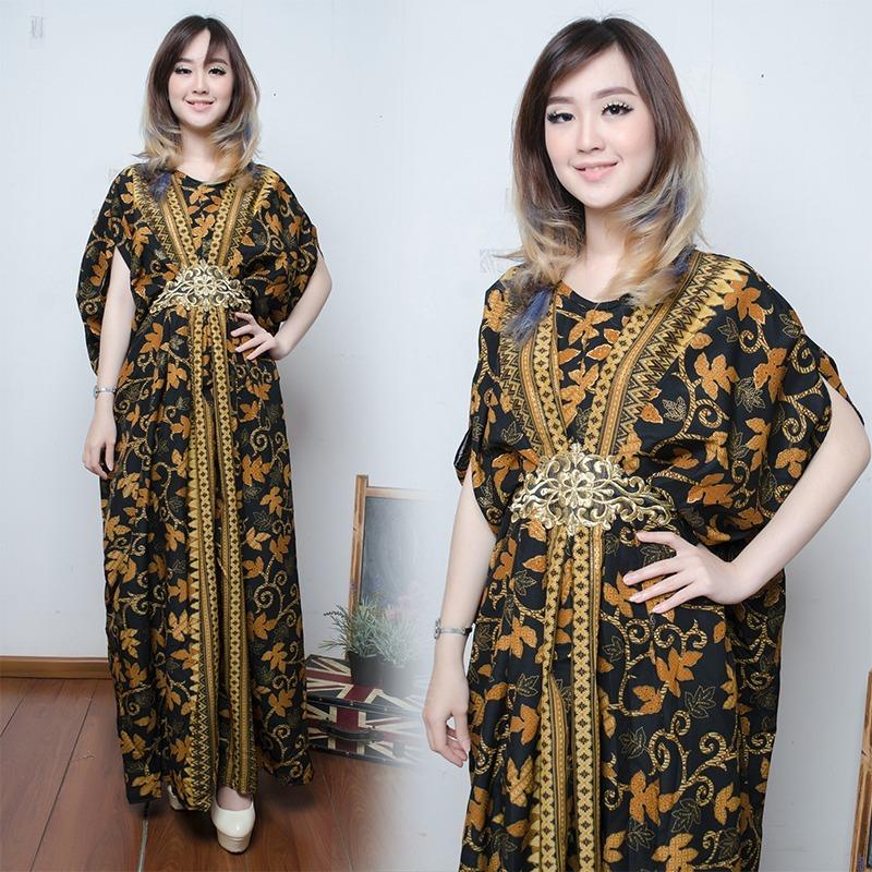 Miracle Dress Maxi Selva Longdress Kaftan Gamis Jumbo Batik Wanita