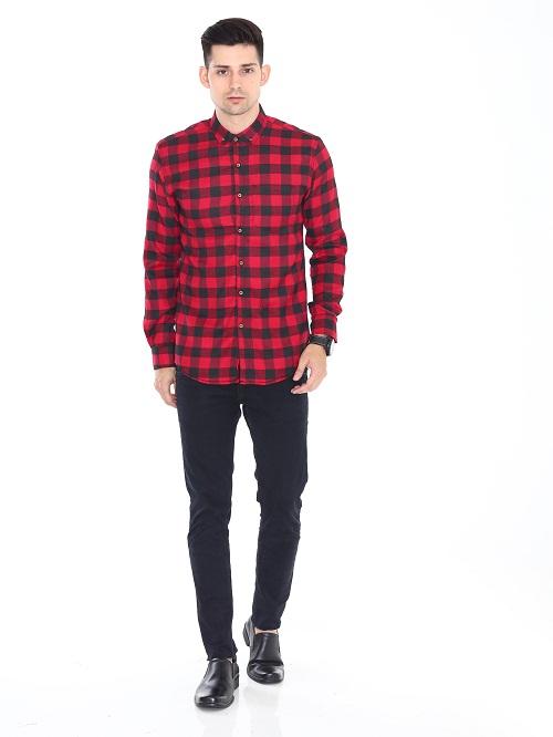 Kemeja Flanel Oxford Fashion Pria BISA BAYAR DI TEMPAT COD