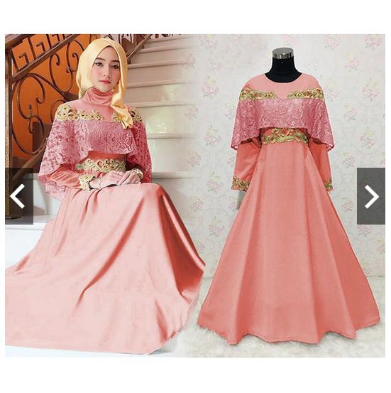 IndonesiaHeritage Gamis Pesta Modern Original Premium Brukat (Real Pic) - Gamis Wisuda Brokat - Gaun Pesta Brukat Mewah - Gamis Syari Pesta - Fashion Busana Kondangan Muslimah - Gaun Pesta Brukat Premium - kebaya Modern Hijab jilbab premium ihoscar