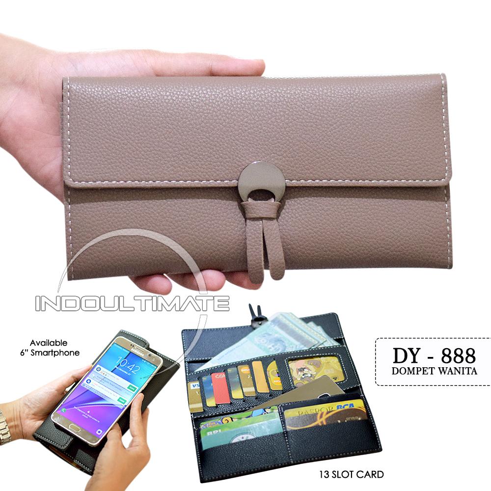 Ultimate Dompet Wanita DY-888 - Coffee / Dompet Cewek / Cewe Kartu ATM Panjang Lipat Kulit Import Murah Lucu