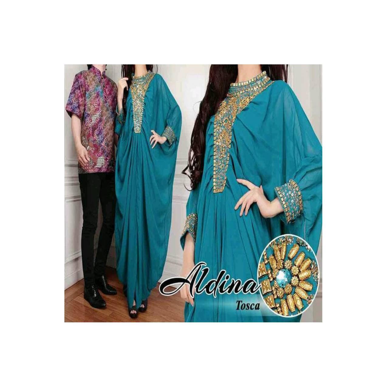 Best UN COUPLE KAFTAN ALDINA JUMBO CHIFFON PAYET EMAS FURING KEMEJA