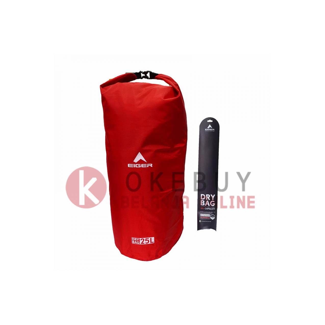 DRY BAG EIGER 25L ART 910003451 003 RED - WATERPROOF - TAS