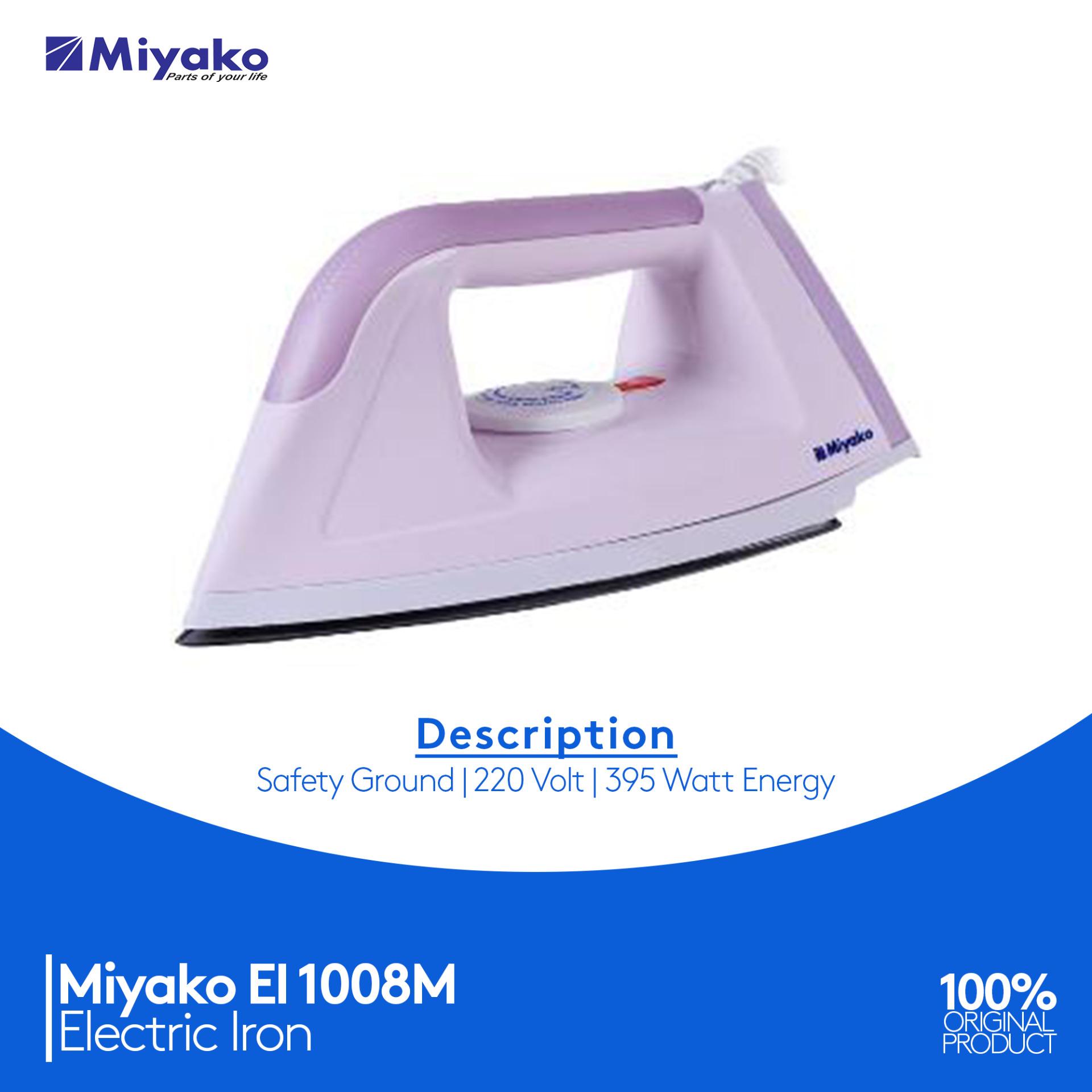 Miyako Setrika Listrik EI-1008M - Putih Pink