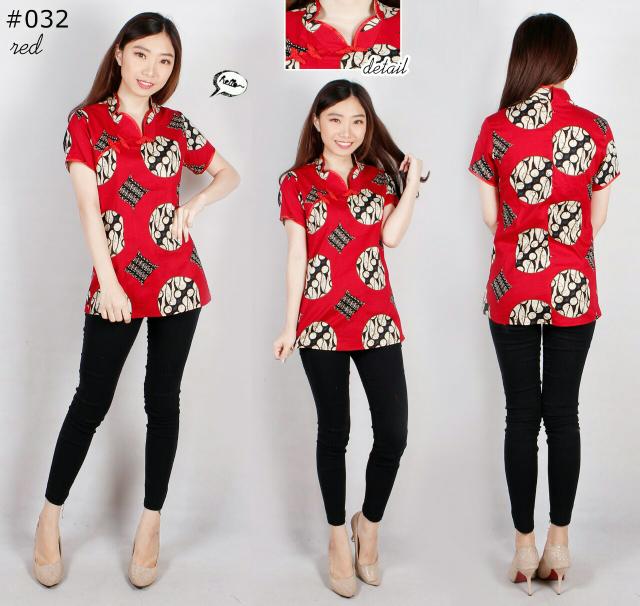 New Item! batik blouse baju wanita batik pesta elegan branded mewah terompet Low Price!