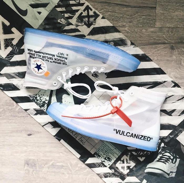 Diskon- Converse x Off White Chuck Taylor Vulcanized UN AUTHORIZED Ori