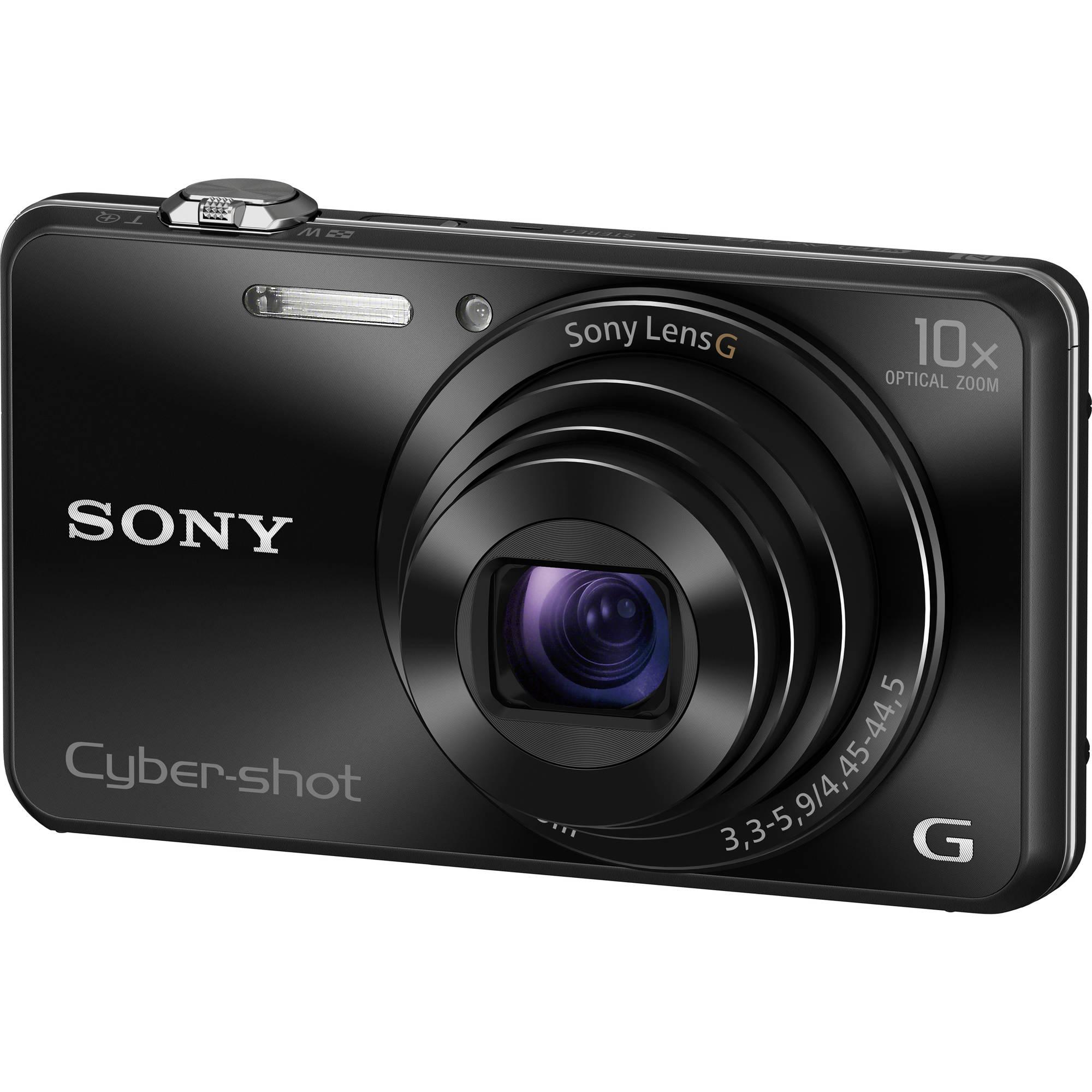 Sony Kamera WX220 dengan 10X Optikal Zoom DSC-WX220 warna Hitam Garansi resmi 1 tahun Sony Indonesia