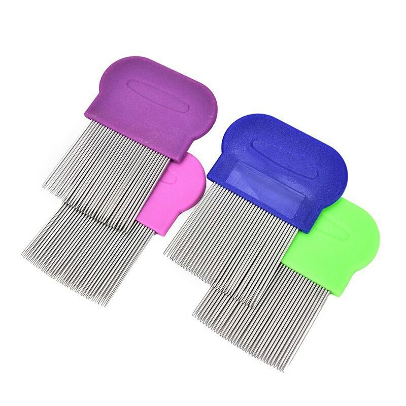 Sisir kutu Serit Kutu Telur Dan Ketombe Besi Logam Rapat hair comb - Random